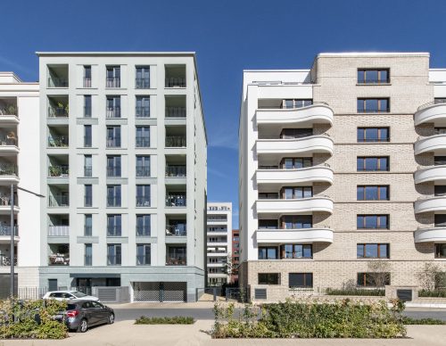 Mehrfamilienhäuser mit Balkonen Schwedler Carré Frankfurt